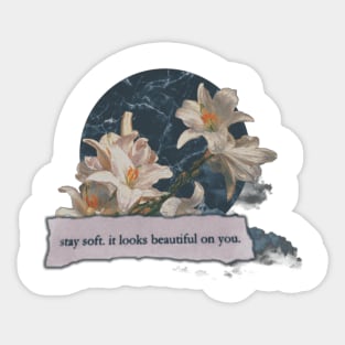 Women, woman, female, vintage, retro, aesthetic, quote, quotes, gifts for her, floral, marble fashion, clouds, love, romantic, music, art, literature Sticker